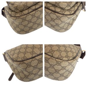 GUCCI Shoulder Bag 246861 GG Supreme Canvas Brown Beige SilverMetal Shoulder Bag Messenger bag Women Used | AlmaBagz