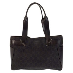 GUCCI Tote Bag 73983 GG canvas, leather Brown Tote Bag Shoulder Bag Women Used | AlmaBagz