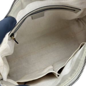 GUCCI Shoulder Bag 282298 GG canvas, leather beige Women Used | AlmaBagz