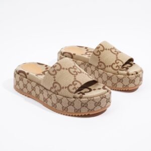 Gucci Platform Sandal Supreme Canvas EU 39 UK 6 | AlmaBagz