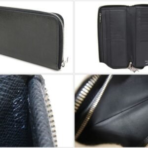 Louis Vuitton Black Leather Zippy Wallet Vertical wallet accessories | AlmaBagz