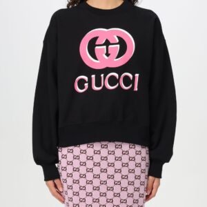 Gucci Sweatshirt Woman Black Woman | AlmaBagz