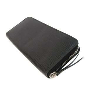 Louis Vuitton Black Leather Portefeuille Clemence wallet accessories | AlmaBagz