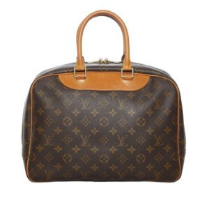 Louis Vuitton Brown Canvas Deauville handbag bag | AlmaBagz
