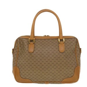GUCCI Micro GG Canvas Hand Bag PVC Leather Beige 002.104.0033  43224 | AlmaBagz