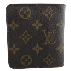 Louis Vuitton Brown Canvas Porte-monnaie wallet accessories | AlmaBagz