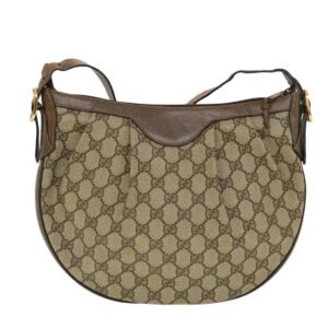 GUCCI GG Canvas Shoulder Bag PVC Leather Beige 41.02.058  43239 | AlmaBagz