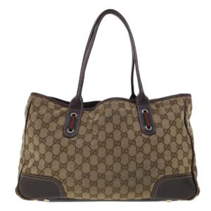 GUCCI GG Canvas Web Sherry Line Shoulder Bag Beige Red Green 163805  43883 | AlmaBagz