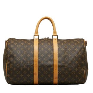 Louis Vuitton Monogram Keepall Bandouliere 45 Boston Bag M41418 Brown | AlmaBagz
