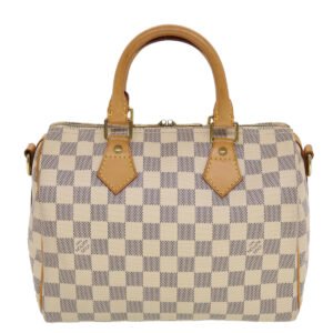 LOUIS VUITTON Damier Azur Speedy Bandouliere 25 Hand Bag N41000 LV Auth 43997 | AlmaBagz
