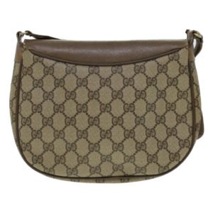 GUCCI GG Canvas Web Sherry Line Shoulder Bag Beige Red 10.02.056  44259 | AlmaBagz