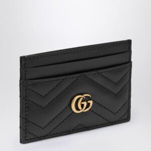 Gucci Black Gg Marmont Card Case Women | AlmaBagz