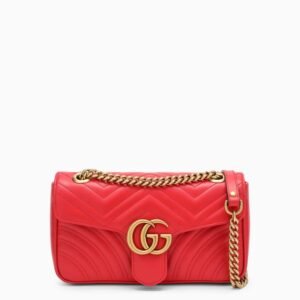 Gucci Gg Marmont Red Small Shoulder Bag Women | AlmaBagz