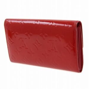 Louis Vuitton Red Patent leather  wallet accessories | AlmaBagz