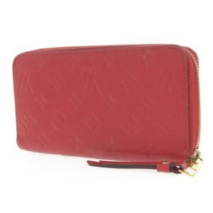 Louis Vuitton Red Leather Zippy wallet wallet accessories | AlmaBagz