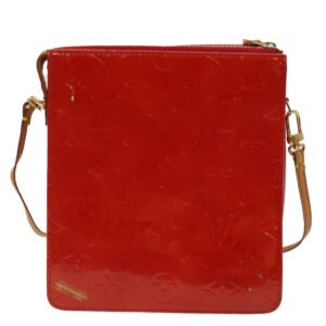 Louis Vuitton Monogram Vernis Motto Accessory Pouch Red M91137 LV Auth 44602 | AlmaBagz