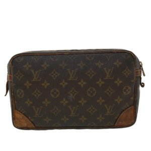LOUIS VUITTON Monogram Compiegne 28 Clutch Bag M51845 LV  44625 | AlmaBagz