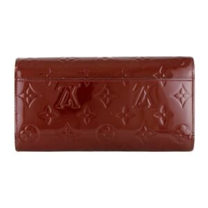 Louis Vuitton Bordeaux Patent leather Portefeuille Sarah wallet accessories | AlmaBagz