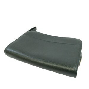 Louis Vuitton Green Leather Baikal clutch bag | AlmaBagz