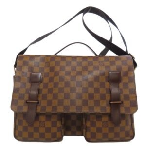 Louis Vuitton Damier Canvas Ebene Damier Canvas Shoulder Bag | AlmaBagz