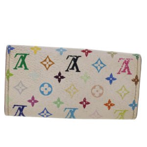 LOUIS VUITTON Monogram Multicolor Multicles 4 Keys Case White M60043 Auth 45019 | AlmaBagz
