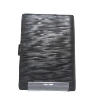 Louis Vuitton Black Leather Agenda PM wallet accessories | AlmaBagz
