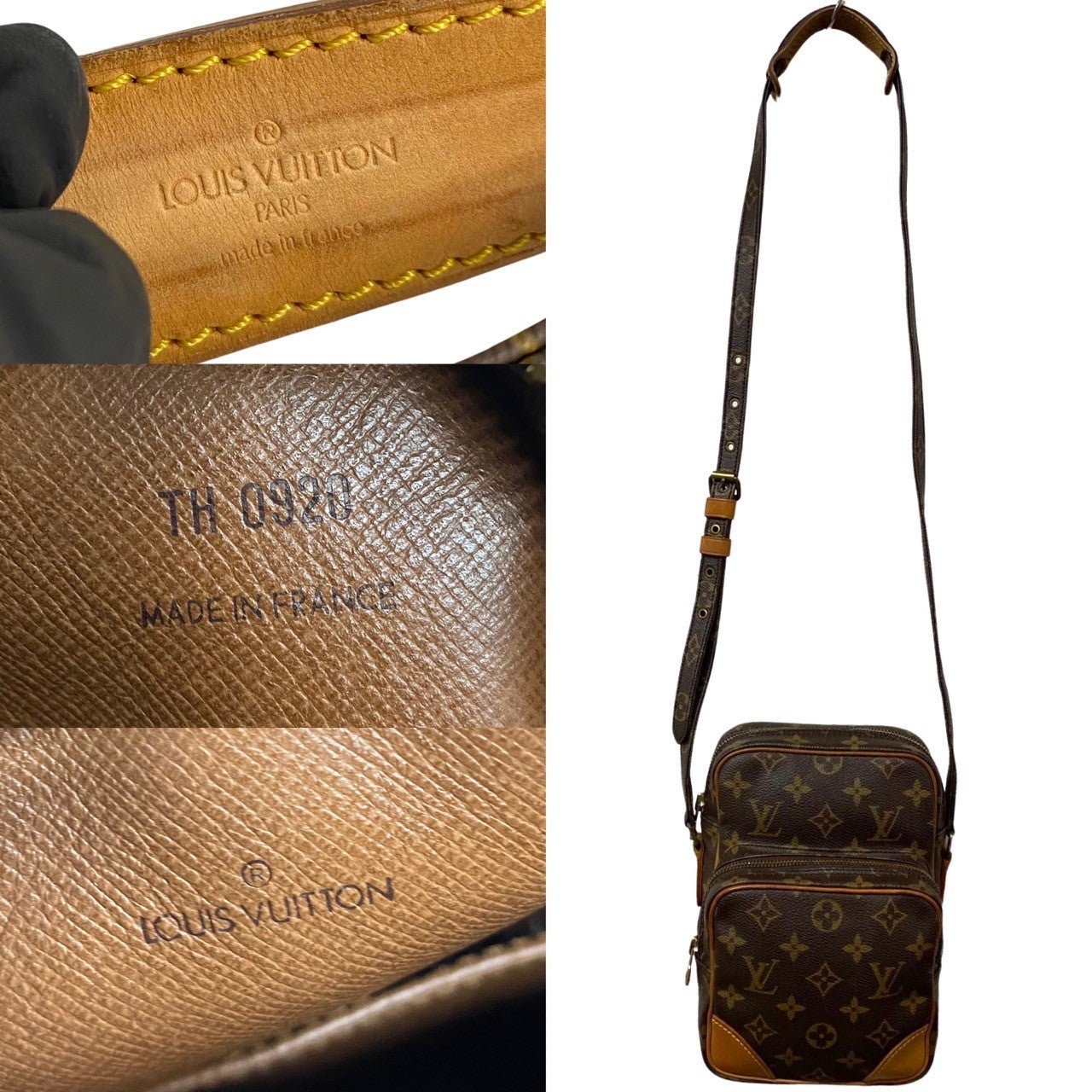 LOUIS VUITTON Shoulder Bag leather Brown Monogram Amazone | AlmaBagz - Image 2