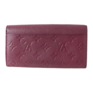 Louis Vuitton Red Leather Portefeuille Sarah wallet accessories | AlmaBagz