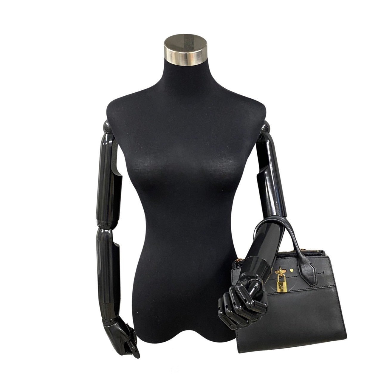LOUIS VUITTON Shoulder Bag leather black City Steamer Mini | AlmaBagz