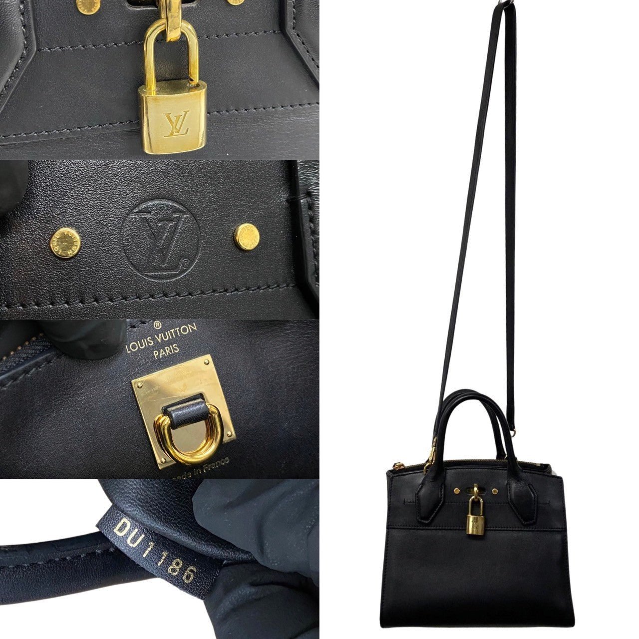 LOUIS VUITTON Shoulder Bag leather black City Steamer Mini | AlmaBagz - Image 3