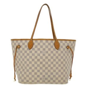 LOUIS VUITTON Damier Azur Neverfull MM Tote Bag N41605 LV Auth 45252 | AlmaBagz