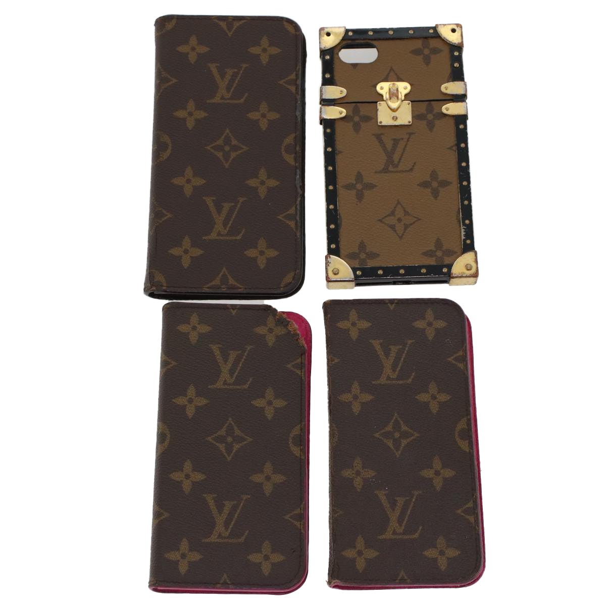 LOUIS VUITTON Monogram Cell Phone Case 4Set LV 45626 | AlmaBagz