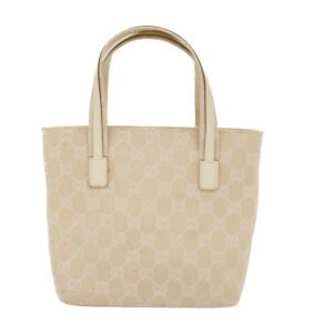 Gucci GG Canvas Hand Bag Canvas Beige  45852 | AlmaBagz