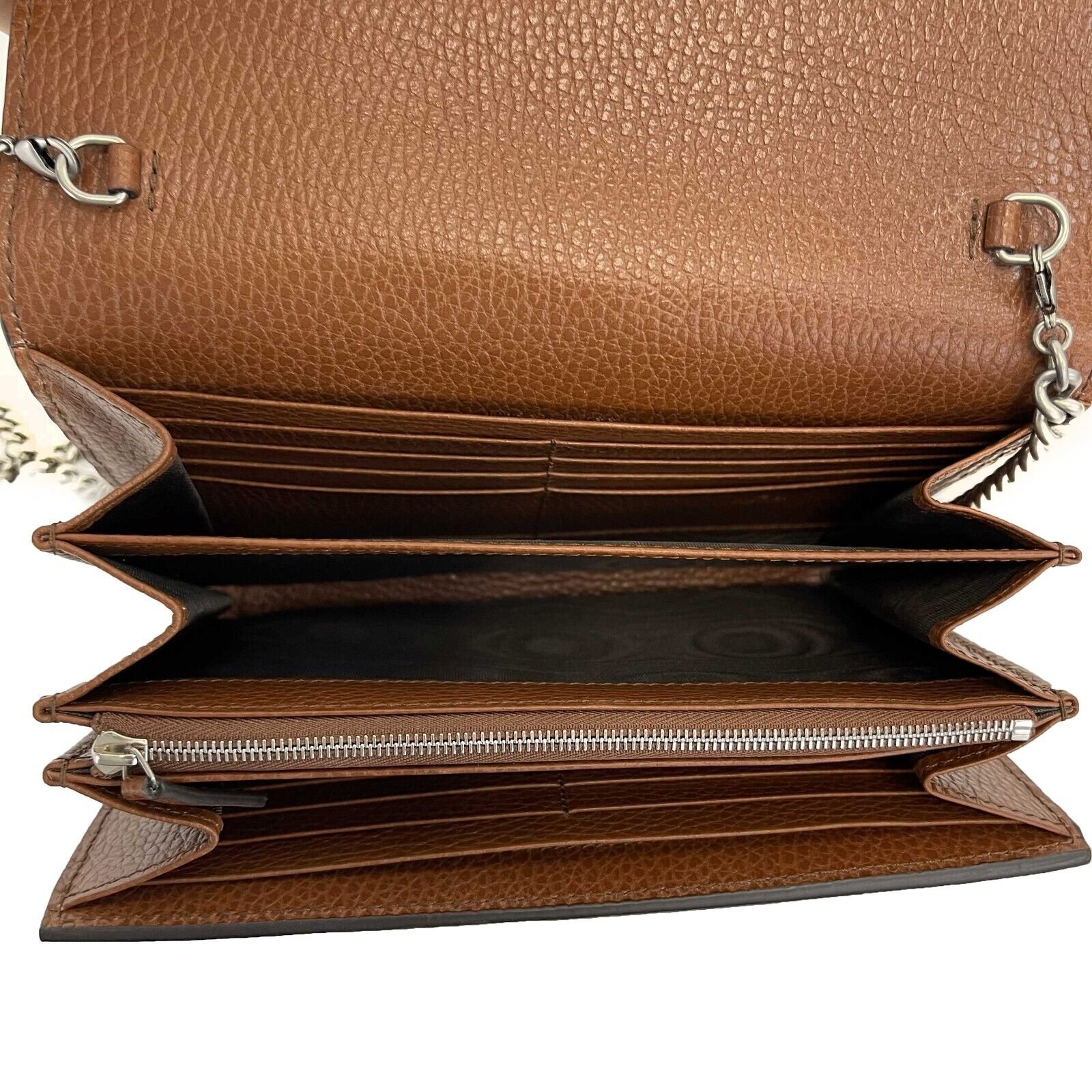 GUCCI - Dionysus GG Denim Shoulder Bag Collection - Blue Brown w/ Shoulder Chain | AlmaBagz - Image 3