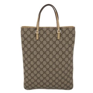 Gucci GG Canvas Hand Bag PVC Leather Beige 117551  45968 | AlmaBagz