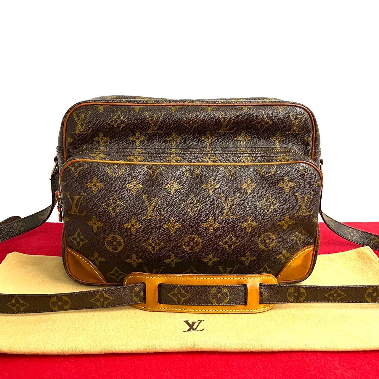 LOUIS VUITTON Shoulder Bag leather Brown Nil | AlmaBagz - Image 10