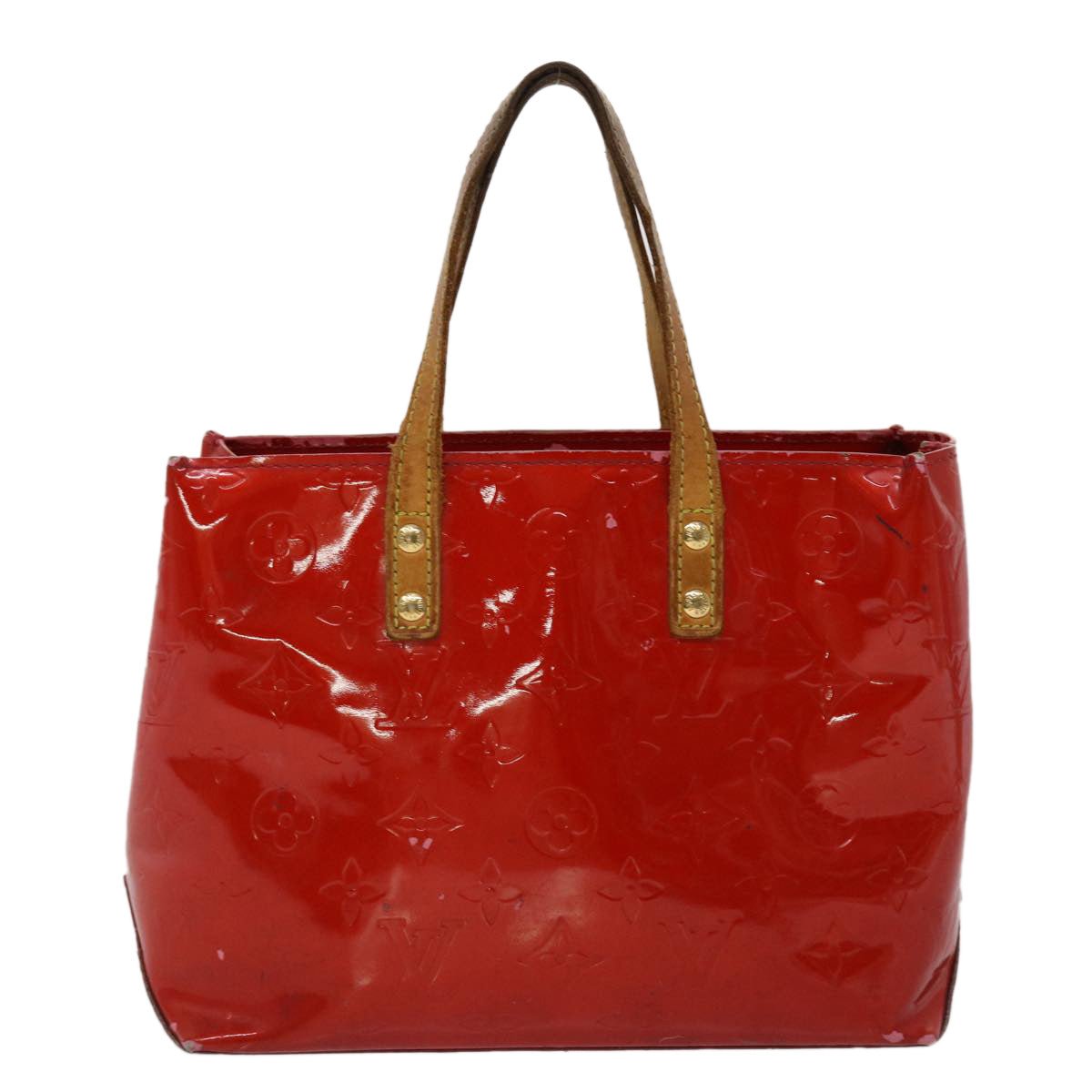 Louis Vuitton Monogram Vernis Reade PM Hand Bag Rouge M91088 LV Auth 46754 | AlmaBagz