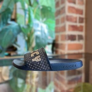 GUCCI Black Sega Pool Slides sz 36 | AlmaBagz