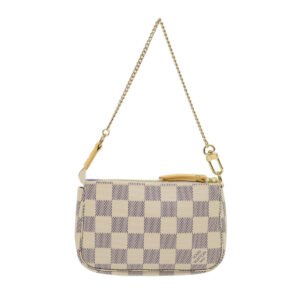 LOUIS VUITTON Damier Azur Mini Pochette Accessoires Pouch N63005 LV Auth 46968A | AlmaBagz