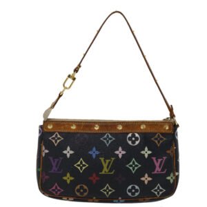 LOUIS VUITTON Monogram Multicolor Pochette Accessoires Black M92648 Auth 46977 | AlmaBagz