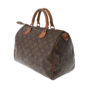 Louis Vuitton Brown Canvas Speedy 30 handbag bag | AlmaBagz