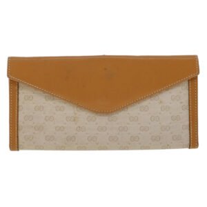 GUCCI Micro GG Canvas Long Wallet Beige 035.03.0285  47667 | AlmaBagz