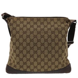 GUCCI GG Canvas Shoulder Bag Beige 145857  47690 | AlmaBagz