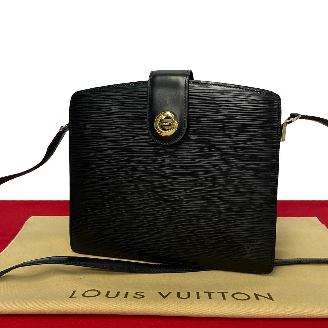LOUIS VUITTON Shoulder Bag Epi Leather black Epi Capuchin | AlmaBagz - Image 9