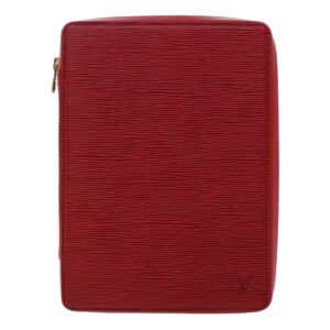 LOUIS VUITTON Epi Agenda Voyage Clutch Bag Red LV Auth 47809 | AlmaBagz