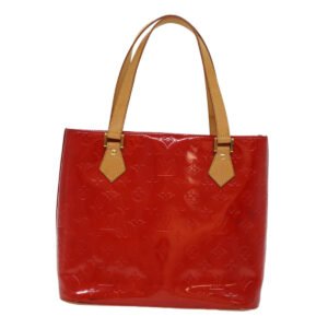 LOUIS VUITTON Monogram Vernis Houston Hand Bag Red M91092 LV  47972 | AlmaBagz
