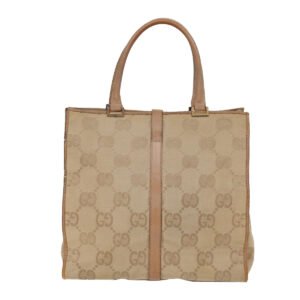 Gucci GG Canvas Jackie Tote Bag Beige  47994 | AlmaBagz