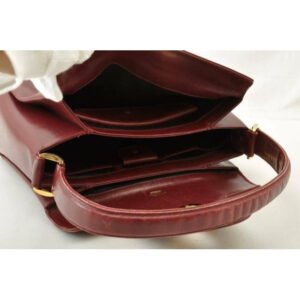 Gucci Red Leather Jackie Satchel w Gold G Twist Clasp | AlmaBagz