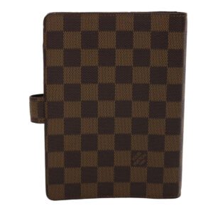 LOUIS VUITTON Damier Ebene Agenda MM Day Planner Cover R20240 LV  48078 | AlmaBagz