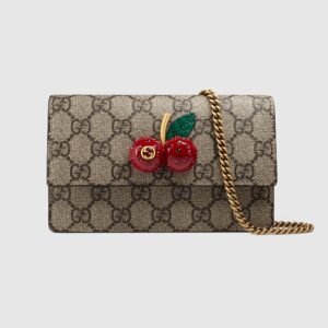 Gucci GG Supreme Mini Bag with Cherries | AlmaBagz